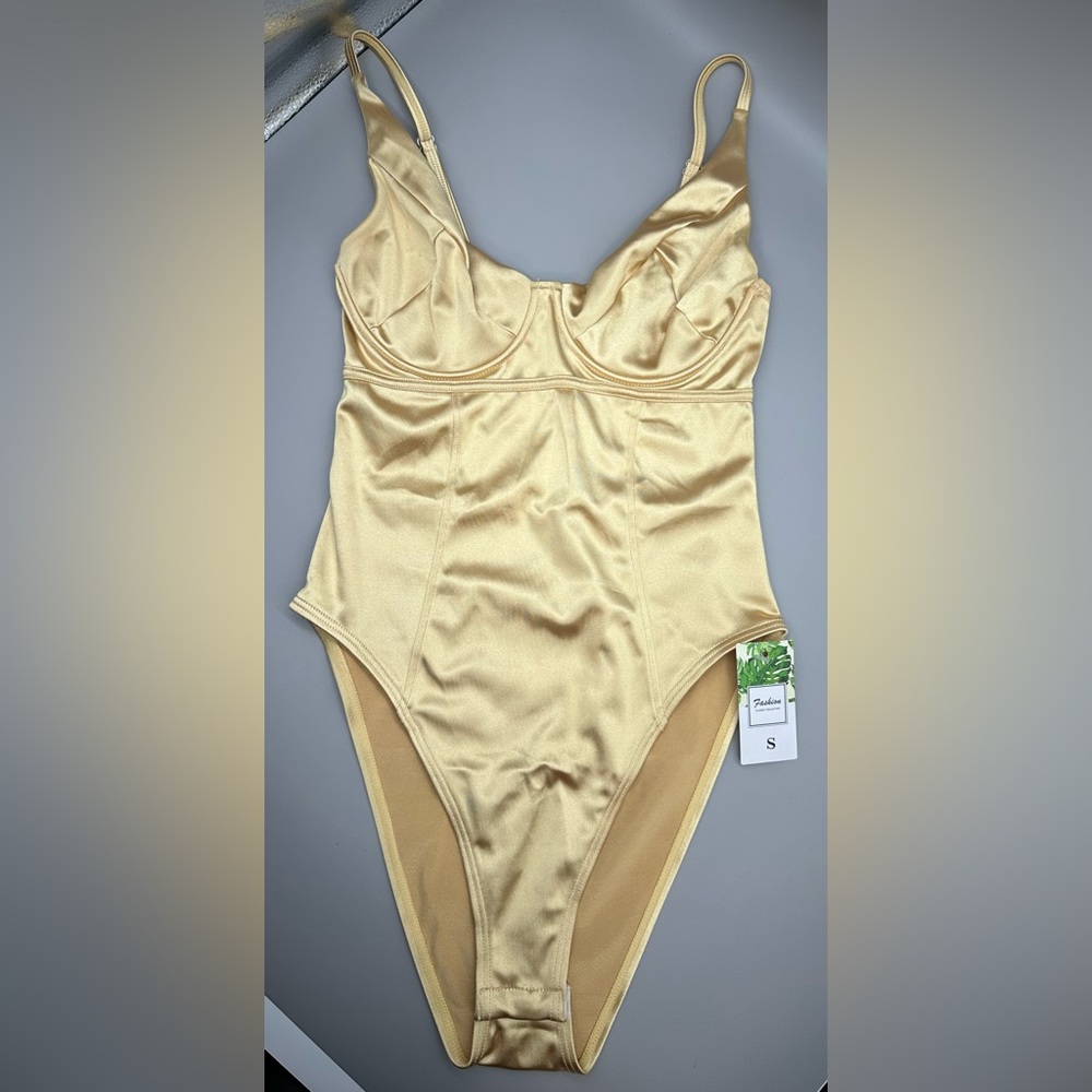 Women's Gold Bodysuit - NWT